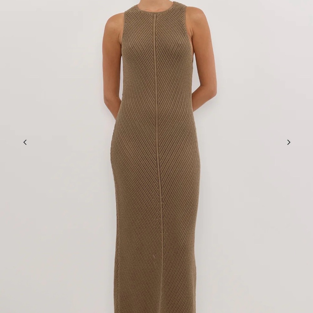 DISSH Sleeveless Crochet Maxi Dress